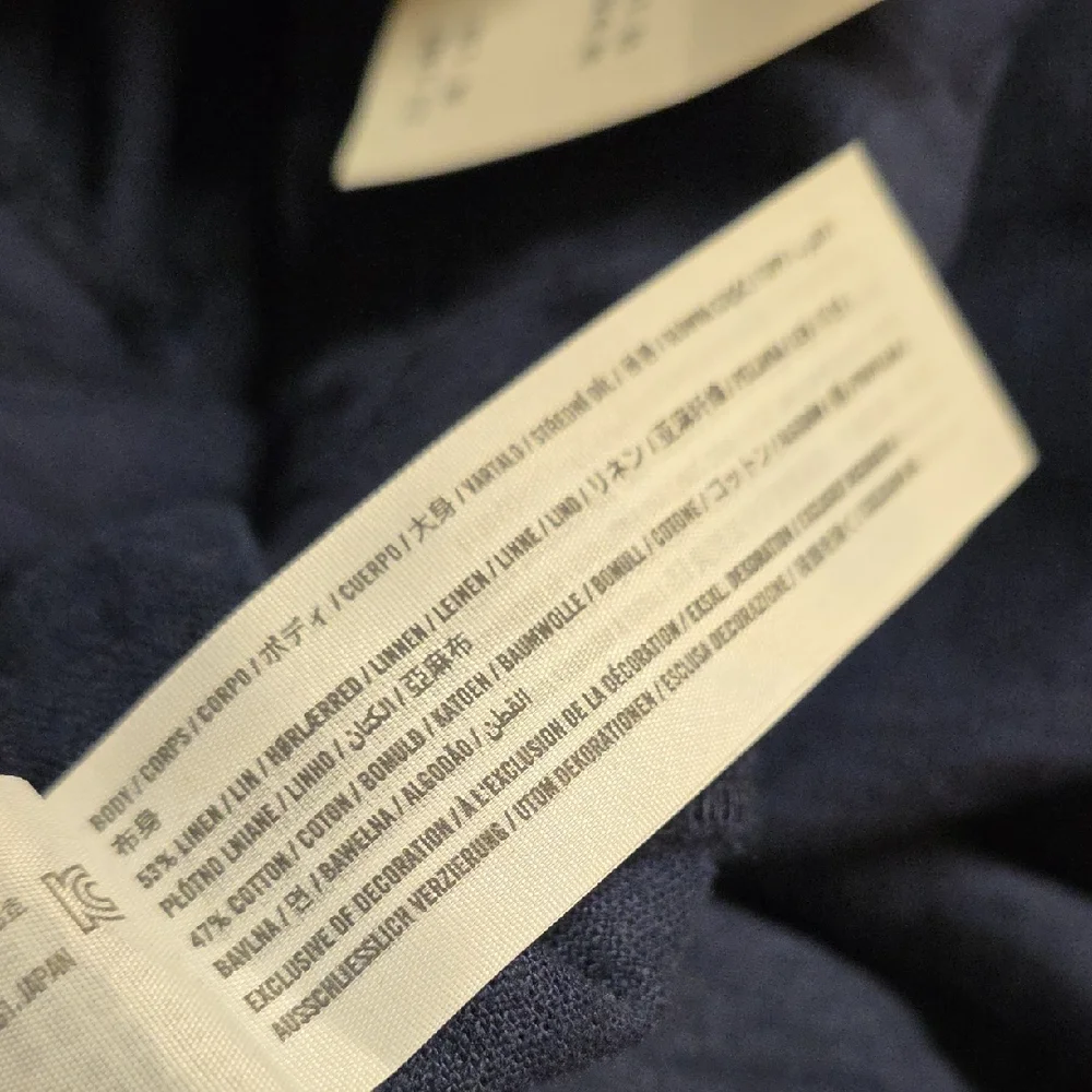 Abercrombie & Fitch Navy Cargo comfort Band Wide Leg Pants Medium Regular